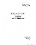 Сервисная инструкция BROTHER HL-3260N SERVICE